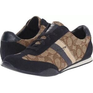Coach Kelson Signature Jacquard Sneakers Size 8 1/2